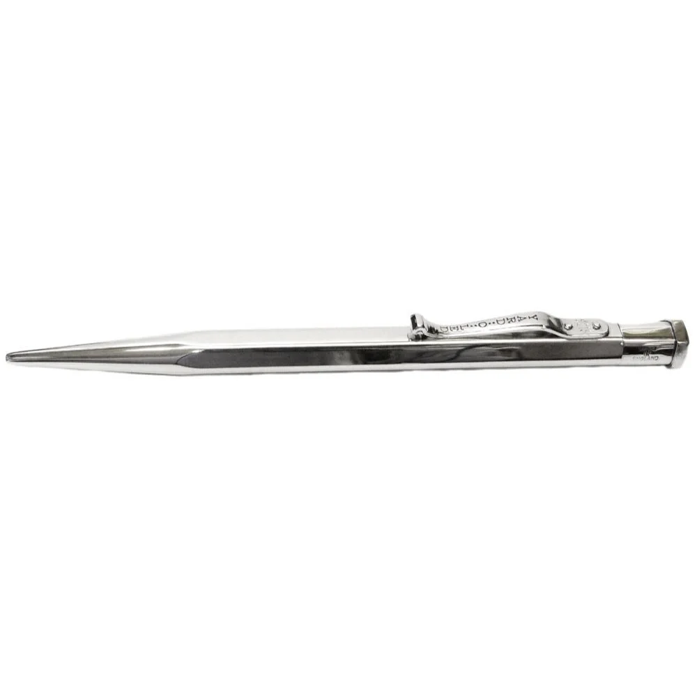 Yard o Led Diplomat Pencil in Sterling Silver Plain Finish